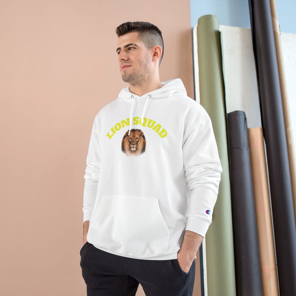 Lion Squad Hoodie — Lion Face Graphic Champion Hoodie
