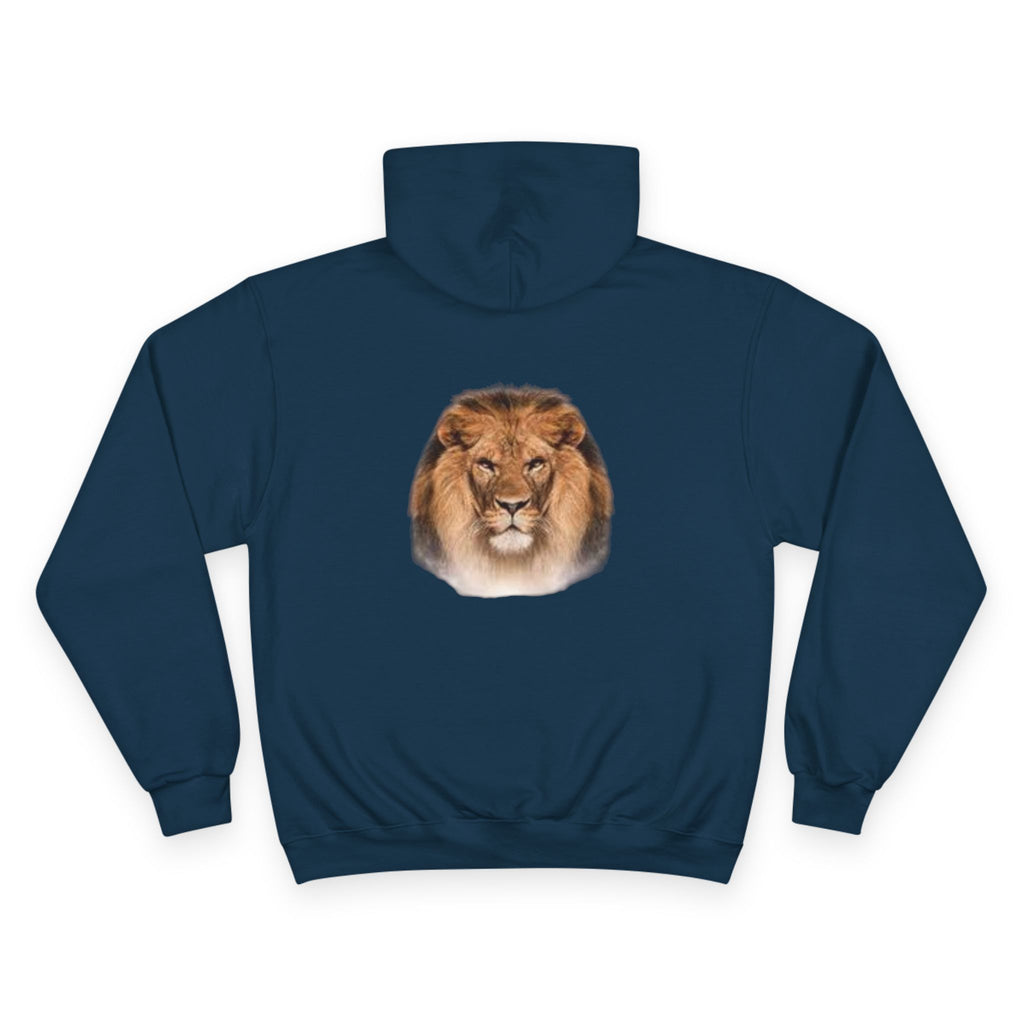 Lion Squad Hoodie — Lion Face Graphic Champion Hoodie