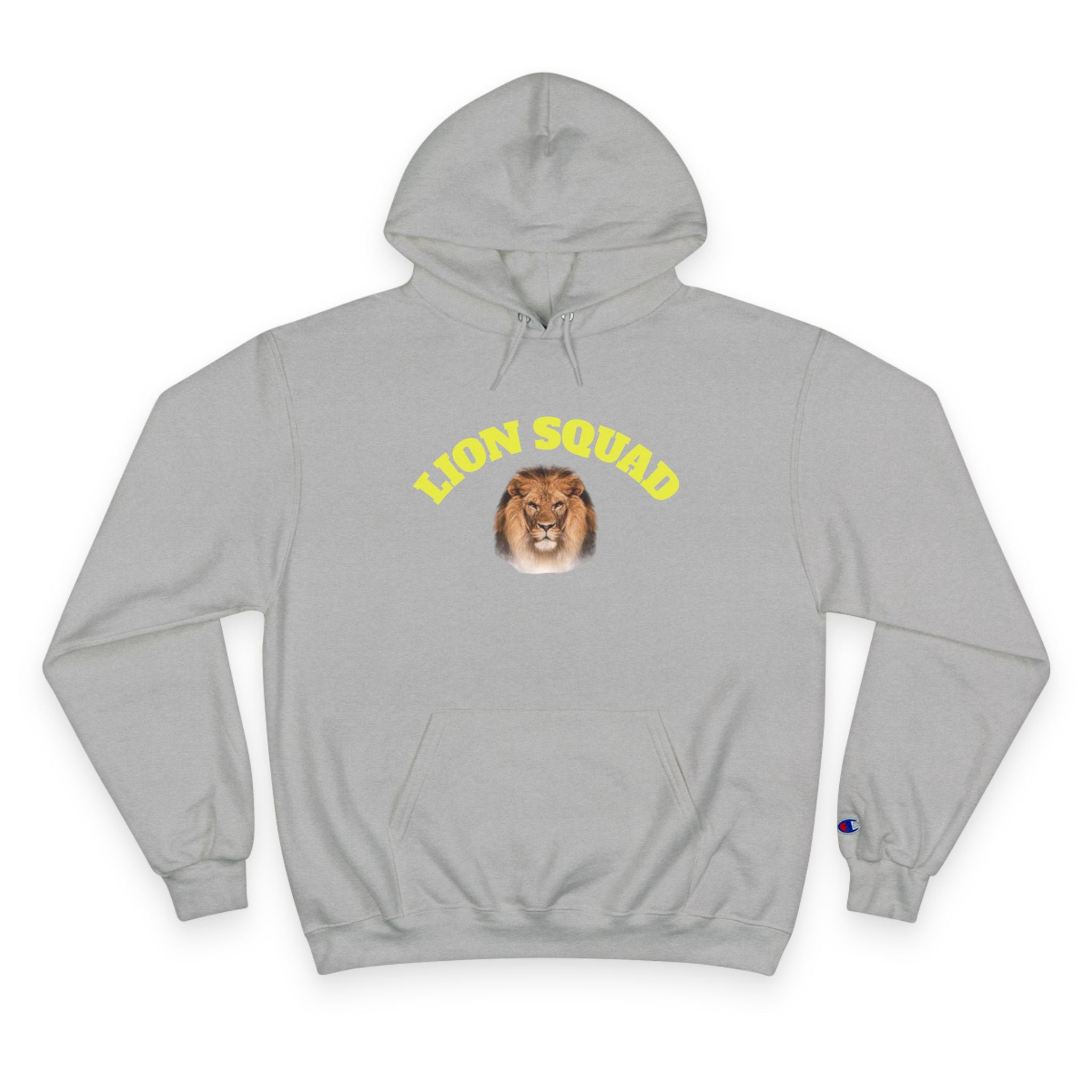 Lion Squad Hoodie — Lion Face Graphic Champion Hoodie
